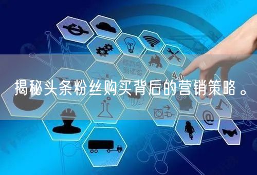 揭秘头条粉丝购买背后的营销策略。